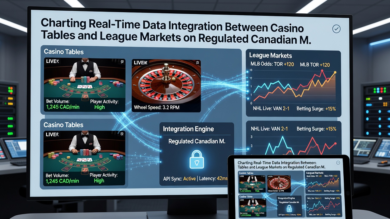 Mobile interface displaying synchronized casino table results alongside live NFL and NHL betting markets