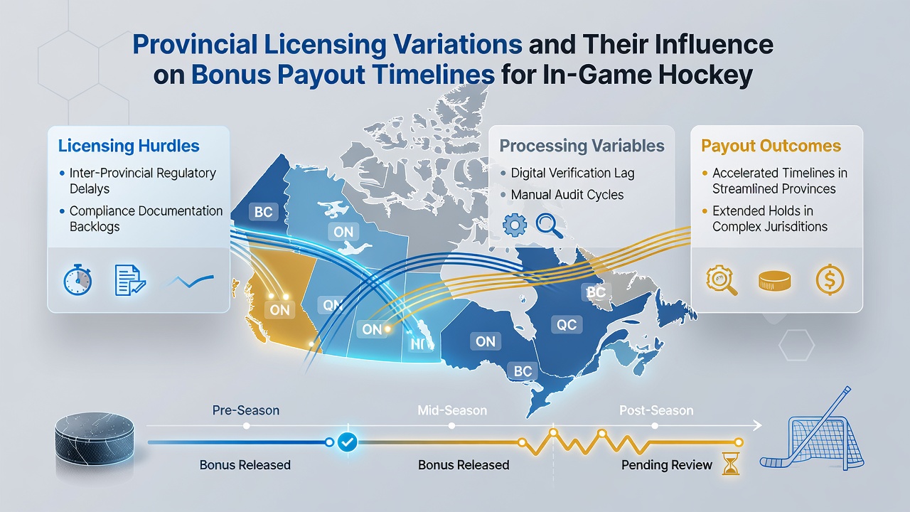 Comparison chart of bonus payout timelines across Canadian provinces for live sports betting
